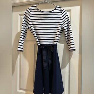 Polo Ralph Lauren Girl Blue and White School Dress Size 16